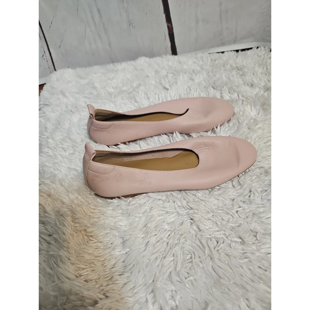 Everlane: The Day Glove Italian Leather Ballet Flats in Rose Women's 7.5 - Picture 2 of 9
